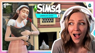 Ik mocht SIMS 4 LANDELIJK LEVEN spelen 😭💙  Nieuwe Lets Play [upl. by Lula]