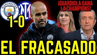 🤣 REACCIONES GUARDIOLA GANA LA CHAMPIONS CON EL MANCHESTER CITY 10 AL INTER DE MILAN [upl. by Acnairb]