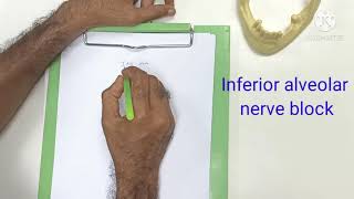 Inferior alveolar nerve block technique part 1 Basics LandmarksTarget area Painless injection [upl. by Wisnicki]