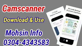 Camscanner  Download and Use [upl. by Loella599]