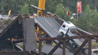 The catastrophic collapse of the Tretten bridge in Norway [upl. by Bronwyn]