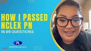 How I Passed NCLEX PN in 99 Questions  Study Plan and NCLEX Prep [upl. by Catherina]