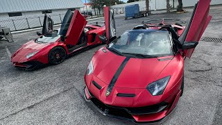 Lamborghini Aventador SVJ VS Lamborghini Aventador SV [upl. by Herwick]