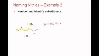 Naming Nitriles [upl. by Aiehtela]