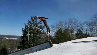 FIS Continental Cup Ski Jumping Tournament at Pine Mountain On Sunday skijumping  Jason Asselin [upl. by Alac]