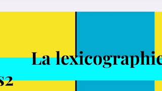 La lexicographie s2  la methode de préparer à lexamen [upl. by Dollar]