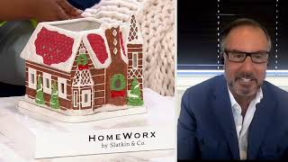 HomeWorx by Slatkin amp Co Ceramic Gingerbread Village House on QVC [upl. by Ayanat187]