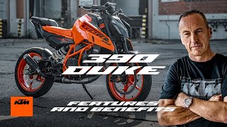 The 2024 KTM 390 DUKE – Features and Benefits  KTM [upl. by Rehtnug]