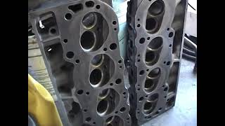 Part2 of 20 Chevy BBC HiPerf 454 engine Rebuild  New Parts [upl. by Esille503]