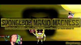 FNF  SPONGEBOB DEFINITIVE 5 STAR SHANTY Mario Superior 1010 Remix SPONGEBOB COVER [upl. by Brenza]