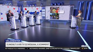 Elindult a HírTV új műsora a Komment  HÍR TV [upl. by Lander]