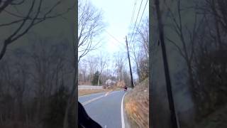 Deer jumps in front of my motorcycle [upl. by Lemrac]