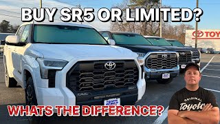 The Differences In The SR5 amp Limited Trims For The 2023 Toyota Tundra [upl. by Navillus706]