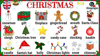 Christmas Vocabulary in English with pictures [upl. by Nevai]