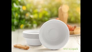 Biodegradable Bagasse 350ml Round Bowl [upl. by Carlson905]