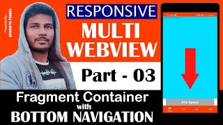 How to create Bottom Navigation with Fragment Container Menu in android Studio [upl. by Alidis680]