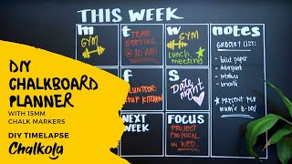 DIY Chalkboard Planner Must Watch [upl. by Ynoyrb]