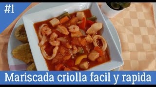 Como hacer Mariscada criolla Fácil y Rápido [upl. by Hermia]