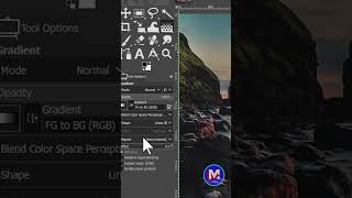 QUICKLY Add a Transparent Gradient in GIMP Shorts [upl. by Niltiac216]