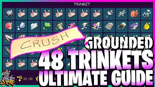 GROUNDED ULTIMATE TRINKETS GUIDE Rarest Best New Game Plus Every Charm And How To Get Them [upl. by Roxy305]