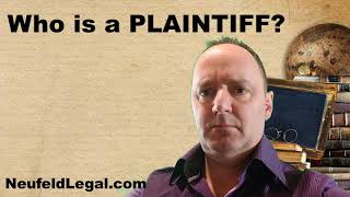 Who is a Plaintiff legal terminology explained [upl. by Oleg]