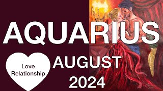 ♒️ Aquarius August 2024 ❤️ Happily ever after ❤️ Love Relationship Tarot Reading [upl. by Waterer645]