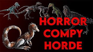 Compsognathus Horror Dinosaur Art  Procreate Speedpaint [upl. by Kenny442]