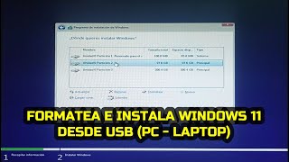 Cómo formatear e instalar Windows 11 desde USB [upl. by Hanna]