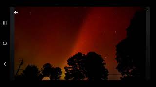 Aurora timelapse from Newfield Maine 10102024 [upl. by Amersham]