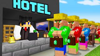 Minecraft but I Open a Hotel [upl. by Lynnell]