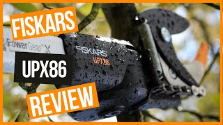 Fiskars PowerGear X Telescopic Tree Pruner UPX86 Review [upl. by Auohp]