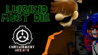 LUIGIKID MUST DIE  SCP CONTAINMENT BREACH MOD [upl. by Hyrup]