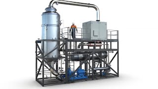 Industrial water evaporator by mechanical vapor compression MVC and MVR  Desalt Series [upl. by Leo]