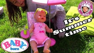 BABY BORN Summertime Set  PUPPENAUSSTATTUNG  SOMMERSET  Kinderkanal [upl. by Ailehs]