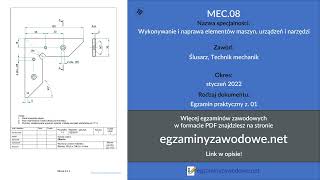 Egzamin zawodowy praktyczny z 01 MEC08 styczeń 2022 [upl. by Yvad199]