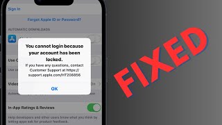 You cannot login because your account has been locked here how to fix on iPhone [upl. by Toffey]