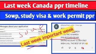 Last week important ppr timeline Todays ppr request timeline canada  Latest Canada PPR [upl. by Llyrat52]