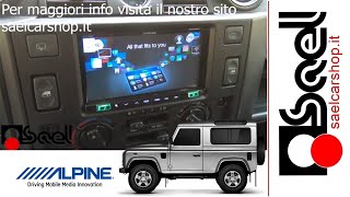 Alpine iLX702D e subwoofer SWE1200  Land Rover Defender upgrade [upl. by Tertia]