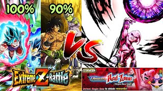 HOW GOOD IS 100 PHY SSBK GOKUampSSBE VEGETA AND 90 PHY BROLY VS ULTIMATE RED ZONE MAJIN BUU SAGA ST [upl. by Ahsiekahs424]