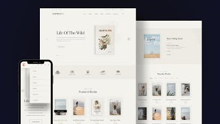 Build A Modern Responsive ecommerce books website using React JS  ecommerce books store website [upl. by Cottle]