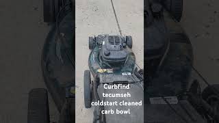 Curbfind Tecumseh Coldstart lawn mower [upl. by Ggerc]