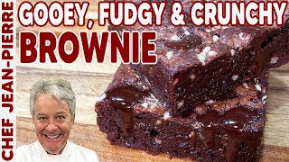 Fudgy and Crunchy Brownie Recipe  Chef JeanPierre [upl. by Vashtee]