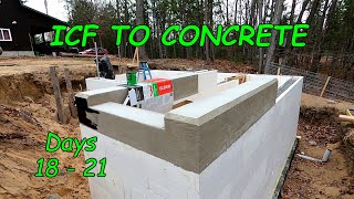 ICF Root Cellar  ICF Transition to Concrete  Days 18 to 21 [upl. by Niawat188]