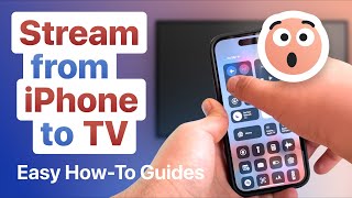 Stream from iPhone to TV Easy HowTo Guides AirPlay Chromecast HDMI [upl. by Nafri]