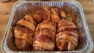 Delicious Bacon Wrapped Chicken Breast recipe  Traeger pellet grill [upl. by Rudd878]