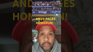 ANDY PAGES HOMERUN  DODGERS VS METS GAME 5 NLCS 101824 shorts [upl. by Lyrad397]