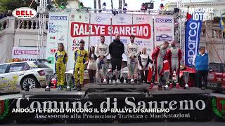 Rallye Sanremo 2022  Andolfi e Fenoli vincono  la premiazione [upl. by Algar966]