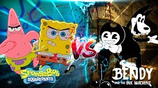 Minecraft BENDY AND THE INK MACHINE VS SPONGE BOB  BENDY AND THE INK MACHINE KILL SPONGBOB [upl. by Lopes189]