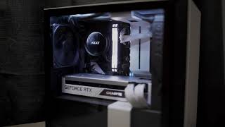 A Minimalists Dream  NZXT H210 Matte White  Ryzen 7 3700X  RTX 3070 Gigabyte Vision Build [upl. by Iddo415]