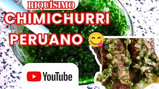 RECETA DE SALSA CHIMICHURRI 1 Peruano  fácil de preparar [upl. by Hillyer5]